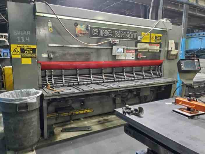 1/2" X 10' Cincinnati Model 500HS10 Hydraulic Power Squaring Shear New 2013